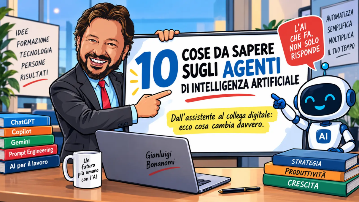 Agenti di intelligenza artificiale: dieci concetti spiegati da Gianluigi Bonanomi