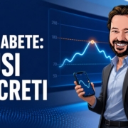 AI e diabete: 15 usi concreti Gianluigi Bonanomi con sensore CGM e grafico glicemico: AI e diabete, 15 usi concreti