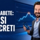 Gianluigi Bonanomi con sensore CGM e grafico glicemico: AI e diabete, 15 usi concreti