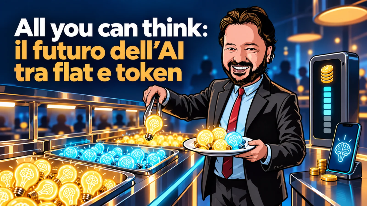 Gianluigi Bonanomi al buffet delle idee: all you can think tra abbonamenti AI, token e smartphone.