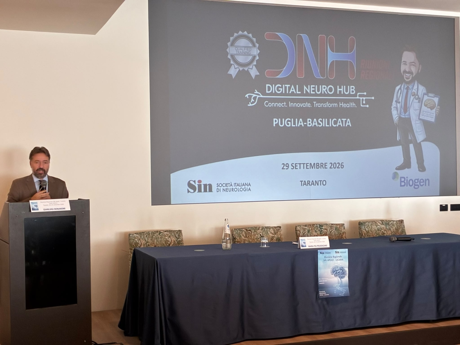 Gianluigi Bonanomi al Digital Neuro Hub Puglia-Basilicata a Taranto il 29 settembre 2026