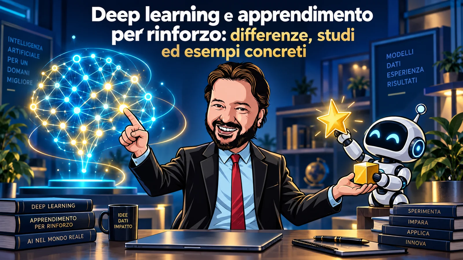 Avatar di Gianluigi Bonanomi tra una rete neurale e un robot: deep learning e apprendimento per rinforzo