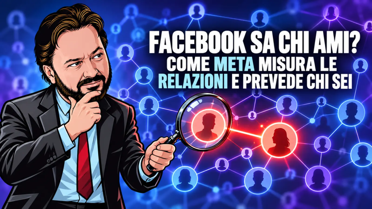 Meta analizza la rete di relazioni tra utenti di Facebook, Instagram e WhatsApp
