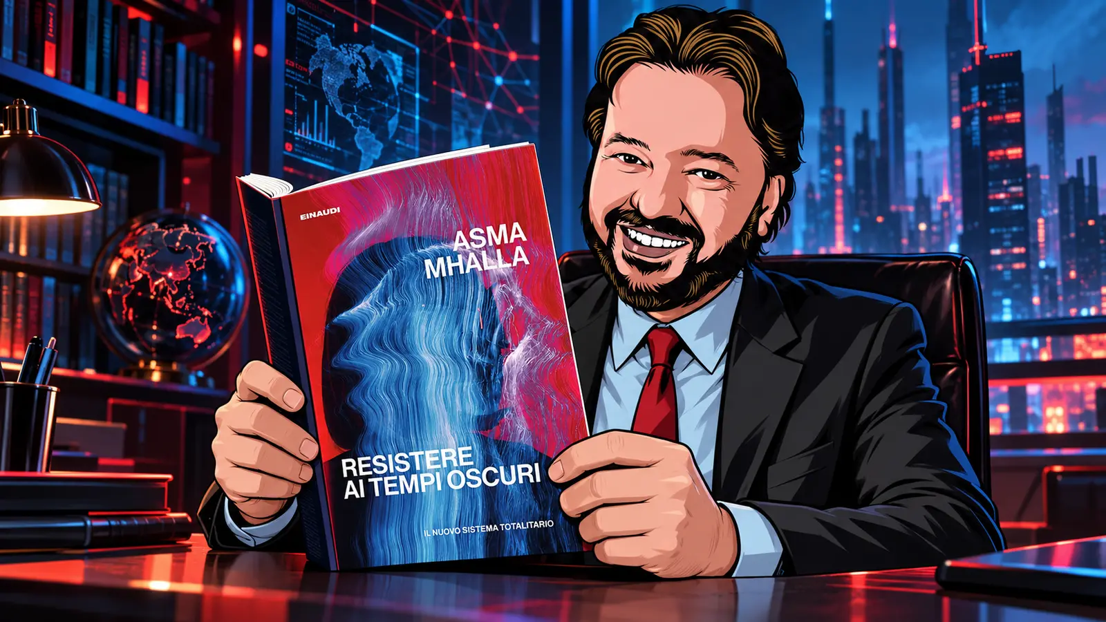 Gianluigi Bonanomi legge Resistere ai tempi oscuri di Asma Mhalla