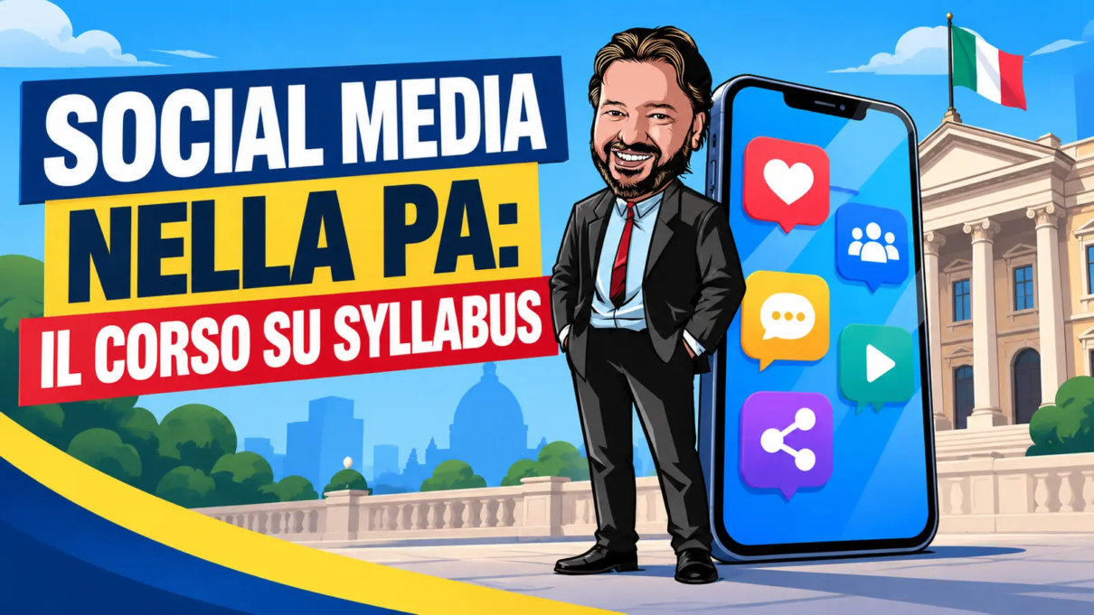Gianluigi Bonanomi presenta il corso social media per la Pubblica Amministrazione su Syllabus