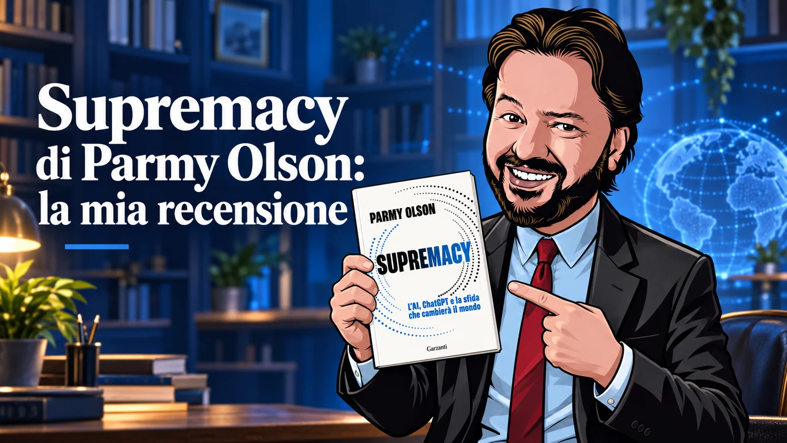 Avatar di Gianluigi Bonanomi con il libro Supremacy di Parmy Olson, edizione italiana Garzanti