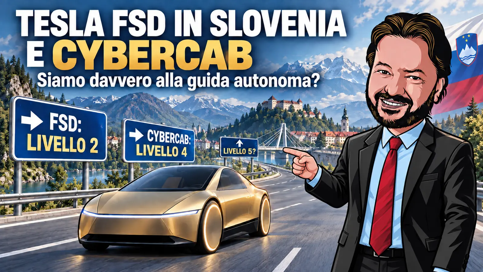 Gianluigi Bonanomi indica Tesla FSD al livello 2, Cybercab al livello 4 e il livello 5 ancora lontano