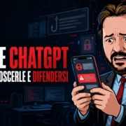 Truffe ChatGPT: come riconoscerle e difendersi Truffe ChatGPT: avatar di Gianluigi Bonanomi davanti a un falso messaggio online