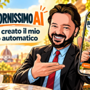 Buongiornissimo AI: il mio carosello automatico L’avatar di Gianluigi Bonanomi presenta uno smartphone con la copertina Buongiornissimo AI, Tre notizie prima del caffè.