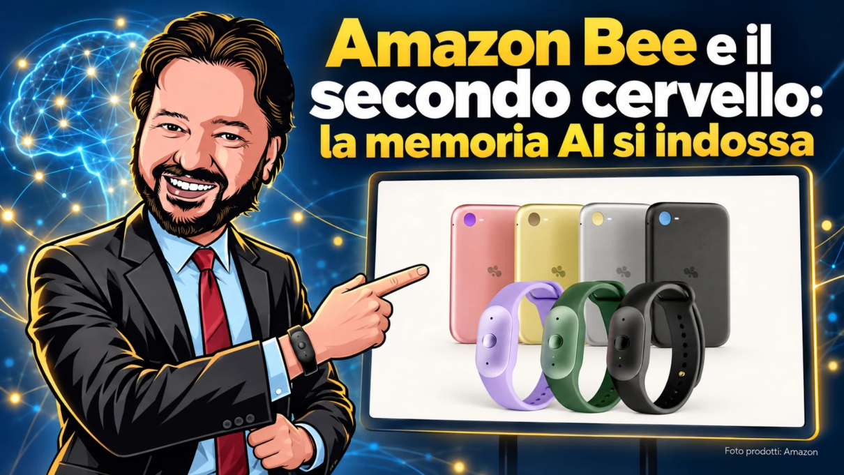 Avatar di Gianluigi Bonanomi che presenta Amazon Bee Frontier ed Eclipse con il titolo Amazon Bee e il secondo cervello: la memoria AI si indossa