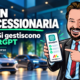 Avatar di Gianluigi Bonanomi in concessionaria con smartphone e ChatGPT collegato a monday.com