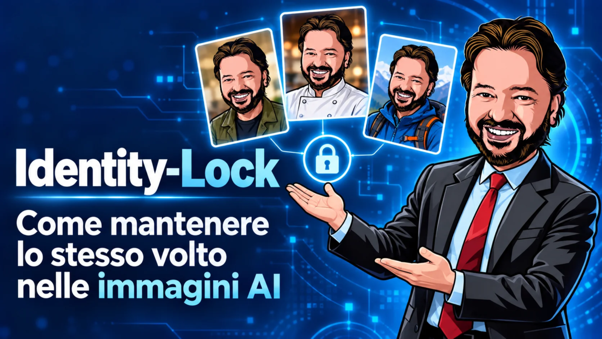 Identity-Lock: avatar di Gianluigi Bonanomi presenta lo stesso volto in ambientazioni diverse.