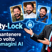 Identity-Lock: stesso volto nelle immagini AI Identity-Lock: avatar di Gianluigi Bonanomi presenta lo stesso volto in ambientazioni diverse.