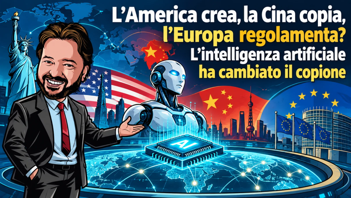 Gianluigi Bonanomi presenta il confronto tra America, Cina ed Europa nell’intelligenza artificiale e nella robotica.