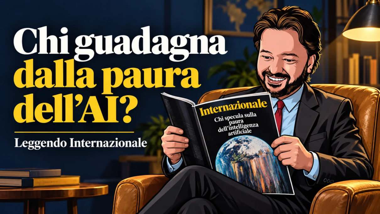 Avatar di Gianluigi Bonanomi che legge Internazionale n. 1684, con il titolo Chi guadagna dalla paura dell’AI?