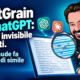 Gianluigi Bonanomi osserva con una lente la filigrana statistica di un testo generato da ChatGPT e Claude.
